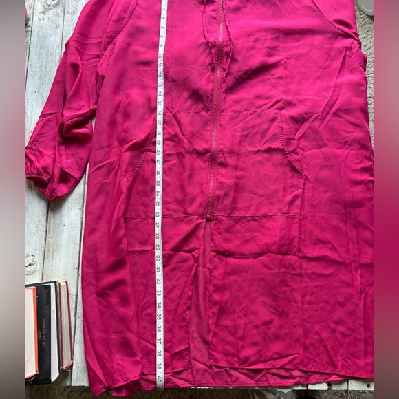 Torrid | NWT | sheer | long | zip | hooded | jacket | cover up | 4 - Picture 3 of 11
